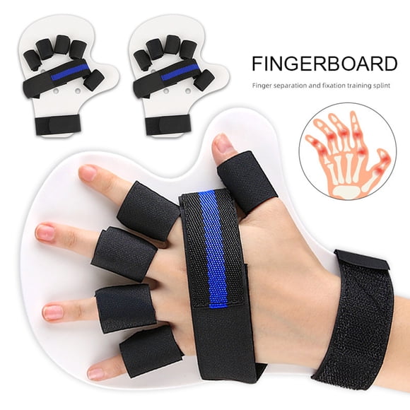 Trigger Finger Splint Multi Finger Brace for Middle Index Pinky & Ring Fingers Five Finger Separator Hand Brace with Finger Support Straightening Broken Finger Protector for Arthritis Contractures