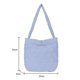 thumbnail image 3 of Bolsa de cubo para mujer, de supermercado reutilizable de pana informal, moda para oficina y escuela Tmvgtek Para Estrenar, 3 of 9