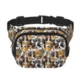 thumbnail image 1 of Disketp Cute Dog Riñonera de Doble Capa, Bolsa de Cintura Ajustable para Viajes, Correr y Senderismo, Riñonera Ligera para Hombre y Mujer, 1 of 9