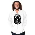 thumbnail image 5 of Big Bad Beard Dad Fathers Day Gift Zip Hoodie Sweatshirt Men Brisco Brands X, 5 of 6