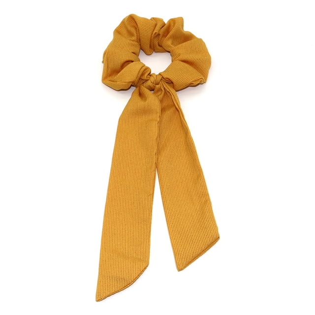 Qarigey Diadema de poliéster para mujer, pequeña y fresca, para el pelo largo, con estilo, para todo el día, a la moda, 142O, color amarillo Type1 NO1