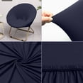 thumbnail image 4 of Gumesh Saucer Chair Cover, Stretch Round Moon Chair Cover, Removable Spandex Jacquard Fabric Soft Saucer Chair Covers for Adults, Machine Washable, 4 of 6