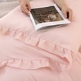thumbnail image 4 of SPRINDAY King Size Comforter Set For Adult, 3 Piece Ruffle Pink Bedding Comforter Set All Season, 4 of 10