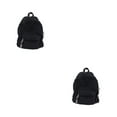 thumbnail image 1 of Decodeary Stylish Unisex Backpack With Large Capacity And Adjustable Straps Durable Cloth School Backpack School Bag Book Bag black 2Set, 1 of 6