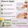 thumbnail image 4 of Plantimex Belladona & Flores de Arnica Ointment 3.5 oz (100g) | Herbal Skin Care Balm | Moisturizing Body Ointment | Smooth & Easy Application, 4 of 5