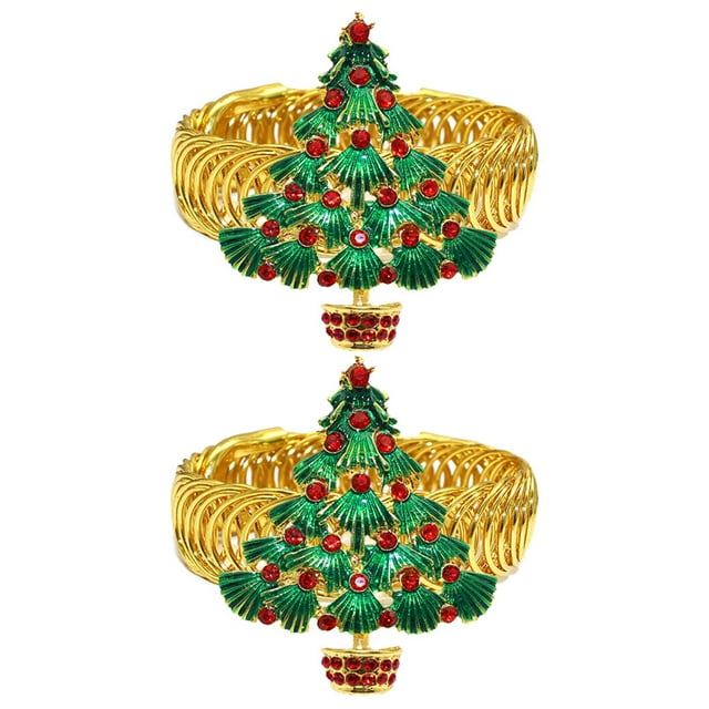 Shisuyan 2 Pcs Attache de Rideau de Noël Boucle de Rideau à Ressort Attaches de Rideau de Noël pour Rideaux