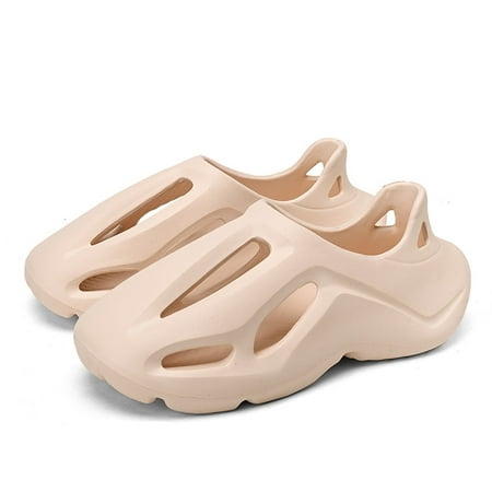 

Mens & Womens Slide Sandals Summer Slippers Slip On Barefoot Quick Dry Beach Pool Shower Soft Footbed
