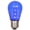 Blue, variant on 5Pk - Vickerman 1.3w 130v S14 LED Red Transparent Plastic Christmas Light Bulb