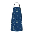 thumbnail image 2 of Honeii Lighthouses and Anchors Print Waterproof Apron, Adjustable Kitchen Apron with Pockets,for Gardening, Dishwashing, Meat Processing, Car Washing, and Pet Grooming, 2 of 8