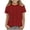Red, variant on HAiming Kids Shirts Short Sleeve Printed Color Block Tee Summer Vacation Going out Tops Loose Casual Scoop Neck Trendy Party Tops