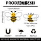thumbnail image 3 of Wmhnj Juego de 2 pegatinas magnticas con forma de abeja para nevera, porttil, pizarra blanca, oficina, hogar y decoracin. Fcil aplicacin. Adhesivo removible., 3 of 8
