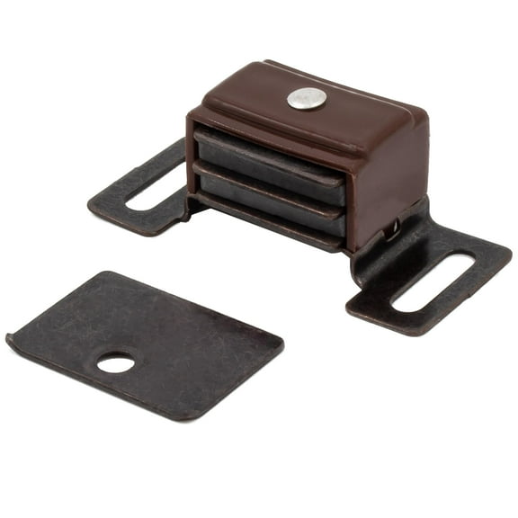 Magnetic Catch, Double Magnet, Dark Brown by Stone Harbor Hardware
