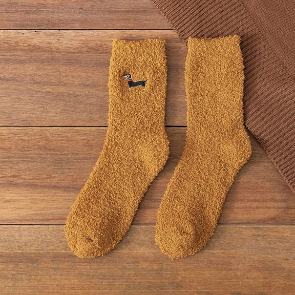 Dalrosia Fuzzy Socks for Men & Women Cozy Fluffy Winter Warm Slipper Socks Microfiber Soft Home Sleeping Socks