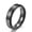 6mm Black Polished, variant on 6/8mm Tungsten Carbide Silver/Black Women's Wedding Band Polished Ring Size 6-11
