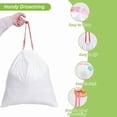 thumbnail image 3 of PLUHKN-13 Gallon Drawstring Tall Kitchen Trash Bags,Clean Fresh Scent and Heavy Duty Garbage Bags(100 Count,60x70cm), 3 of 4