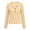 Khaki, variant on Breezora Women's V Neck Eyelet Hollow Out Hoodies Casual Long Sleeve Button Front Pullover Tops
