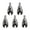 5, variant on Lynono Power Wing Nut Driver Wing Nut Drill Bit Socket Wrench Tool 1/4inch Hex Shank for Panel Nut Screws Electric Screwdriver