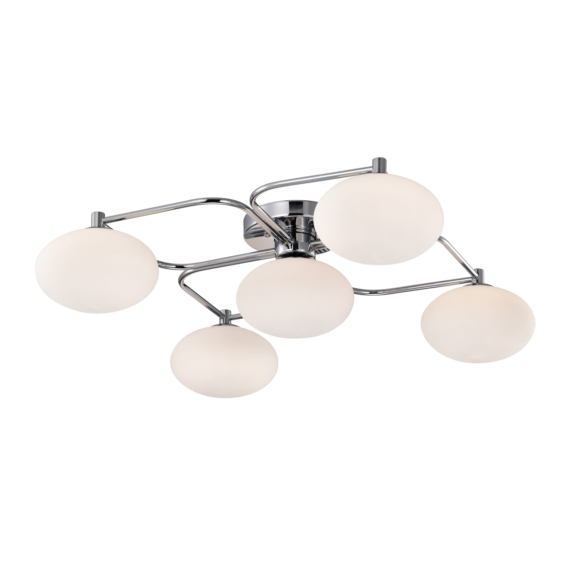 Camris 23.6 in. 5-Light Indoor Chrome Finish Chandelier