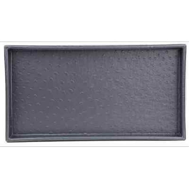 Home Basics Bath Bathroom Vanity Decorative Tray (Grey)
