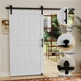 thumbnail image 4 of Miniyam 34 in. x 84 in MDF White H-Shaped Barn Door with Hardware, 4 of 7