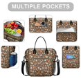 thumbnail image 2 of Pioneer Flower Floral Print Pattern Womens Lunch Box for Work,Insulated Large Lunch Bag,Leakproof Adult Lunch Bag for Work,Beach,Travel,Picnic,Camping, 2 of 6