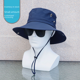 thumbnail image 2 of Sombrero de pescador impermeable de secado rápido para hombre, gorro de pescador a prueba de sol, Montañismo al aire libre, pesca, a prueba de rayos UV, comercio exterior, 2 of 5