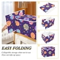 thumbnail image 2 of Yayeee Collapsible Cube Storage Bin with Lid Fabric Closet Decorative Basket with Handles, Candy Cosmic Swirls, 2 of 7