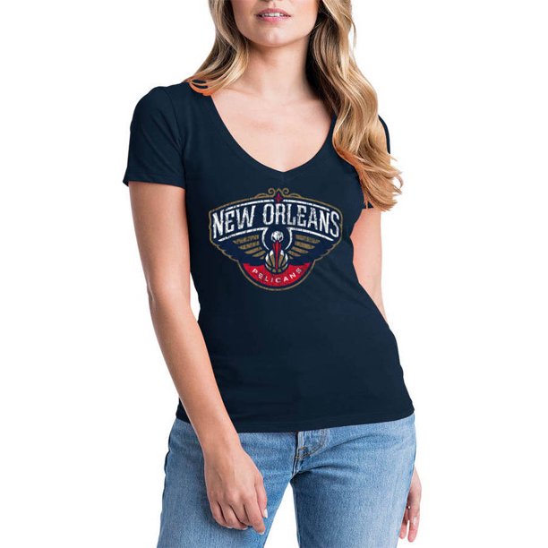 NBA New Orleans Pelicans Women's Short Sleeve V Neck Graphic Tee ...