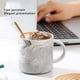 thumbnail image 2 of Kearding Marmoleado taza de café cuchara agua cerámica desayuno jugo té de la leche mango taza cocina regalo de negocios accesorios para beber Juegos de servir café y té Kearding HA080592-00, 2 of 6
