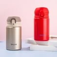 thumbnail image 3 of Opolski Flacon Isotherme 300ML Couvercle Rabattable Conservation de la Chaleur Design Compact Mini Bouteille en Acier Inoxydable pour la Maison, 3 of 8
