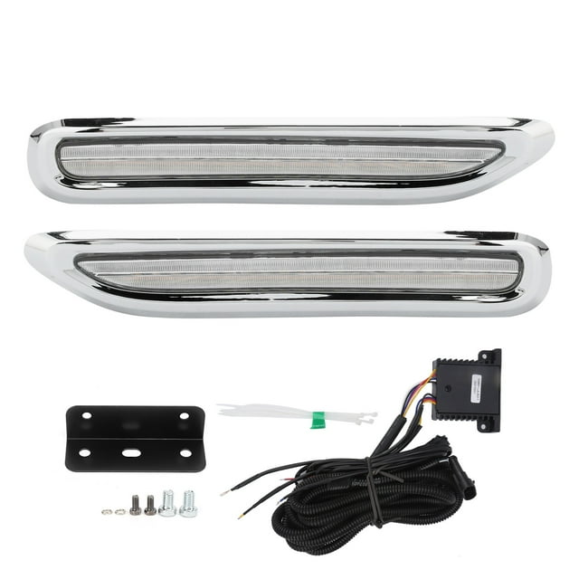Pair Car LED Daytime Running Light Turn Signal Lamp White Yellow 12V for RX RX300 1998‑2003