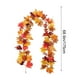 thumbnail image 3 of Guirnalda de hojas artificiales de ratán para Halloween,Acción de Gracias,guirnalda de hojas de arce con calabaza colgante,decoración para fiestas en interiores, 3 of 7