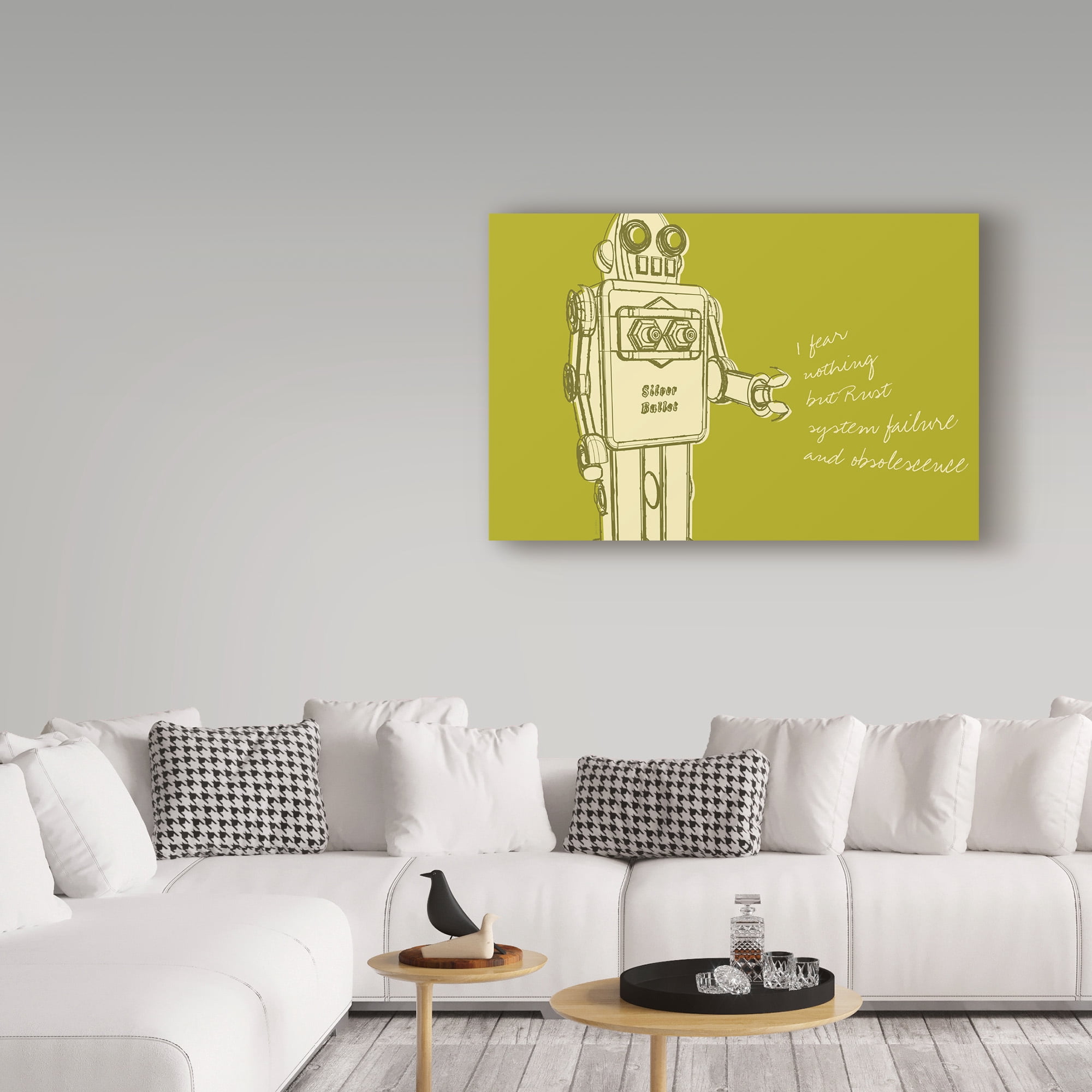 Trademark Fine Art 'Lunastrella Robot' Canvas Art by John W. Golden