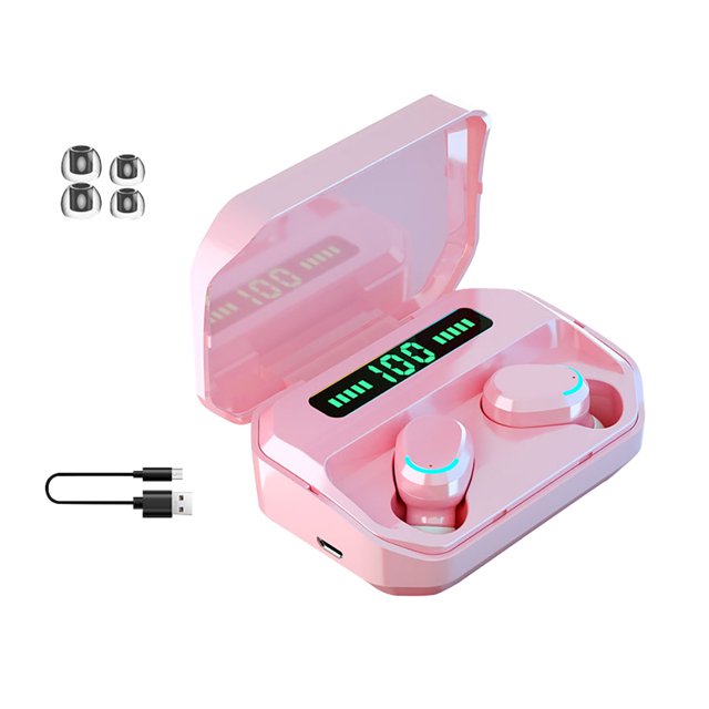 Auriculares inalámbricos Bluetooth con control táctil, reducción de ruido, auriculares internos, rosa Kearding EL001317-04B