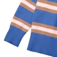 thumbnail image 6 of ZHENHONG Crew Cardigans Womens, Womens Cropped Striped Knit Cardigans Sweaters Trendy Long Sleeve Lightweight Open Front Button OutfitsCardigans for Women, 6 of 8