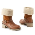 thumbnail image 3 of NECHOLOGY Botas Mujer Zapatos Botines de mujer Botas de invierno para mujer, botas cálidas para la nieve, botines cálidos para mujer, botines, zapatos, botas de media para mujer (A, 8), 3 of 6