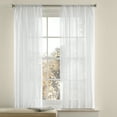 thumbnail image 3 of Mainstays Crushed Voile Sheer Curtain Single Panel, Indoor, White, 51"W x 63" L, Adult, 3 of 5