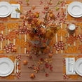 thumbnail image 4 of Fall Rustic Maple Leaves Table Runner Table Decoration for Kitchen Dining Dinner Autumn Home Decor 13x72 Inch, 4 of 6