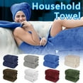 thumbnail image 4 of LKWLPD 27.5*55 inch Bath Sheets Towels Large Towels for Bathroom Luxry Plush Super Soft Absorbent Hanging Loop Microfiber Shower Towels Bath Towels Classic Turkish Towels, 4 of 4