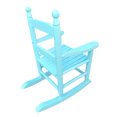 thumbnail image 6 of Kid's Porch Rocking Chair for Indoor or Outdoor Patio Use, Small Wooden Rocker for Kids Ages 6-10, Blue, 6 of 7