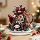 thumbnail image 4 of Adorno navideño acrílico de 19 cm | Decoración navideña 2D con diseño de renos | Decoración de mesa duradera y fácil de montar para el hogar, la oficina y las fiestas de temporada, 4 of 4