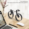 thumbnail image 3 of Bike Decor, Fine Workmanship Minimalistic Iron Gift Bike Ornament Long Service Life  for Bookshelf, 3 of 8