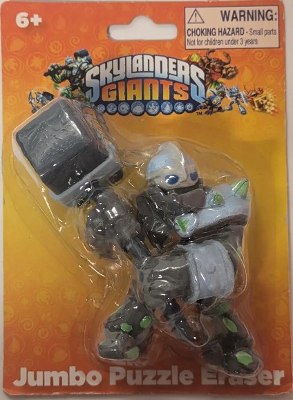 Skylanders Giants 3D Jumbo Puzzle Eraser set of 3 : Crusher, Tree Rex and Swarm