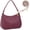 Red, variant on Women's Woven Crescent  Bags Retro 90s Hobo Handbags Top Handle Underarm Bag Clutch Purses