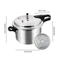 thumbnail image 2 of golytefs Aluminum Alloy Pressure Cooker with Steaming Plate for Induction Cooker (7L), 2 of 9