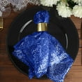 thumbnail image 3 of Efavormart 5 PCS Royal Blue Premium 20" x 20" Washable Sequin Napkins Great for Wedding Party Restaurant Dinner Parties Decoration, 3 of 8
