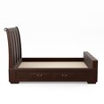 thumbnail image 4 of Furniture of America Damien Platform Bed, California King, Brown Cherry, 4 of 5