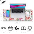 thumbnail image 5 of Long Mouse Pads for Desk,Pioneer Flower Floral Print Pattern Desk Mats on Top Of Desks, Desk Mouse Pad Extra Large with 3mm Non-Slip Base and Stitched Edge for Gaming,Office,Work,Home 31.5"x11.8", 5 of 6