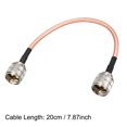 thumbnail image 4 of Low Loss RF Coaxial Cable Connection Coax Wire RG-142, PL-259 UHF Male to PL-259 UHF Male 20cm 1pcs, 4 of 4