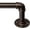 Antique Bronze, variant on Industrial Wrap Around Black Curtain Rod, 1 Inch, for Windows 66 to 120, Adjustable Drapery Pole, Indoor/Outdoor Room Divider